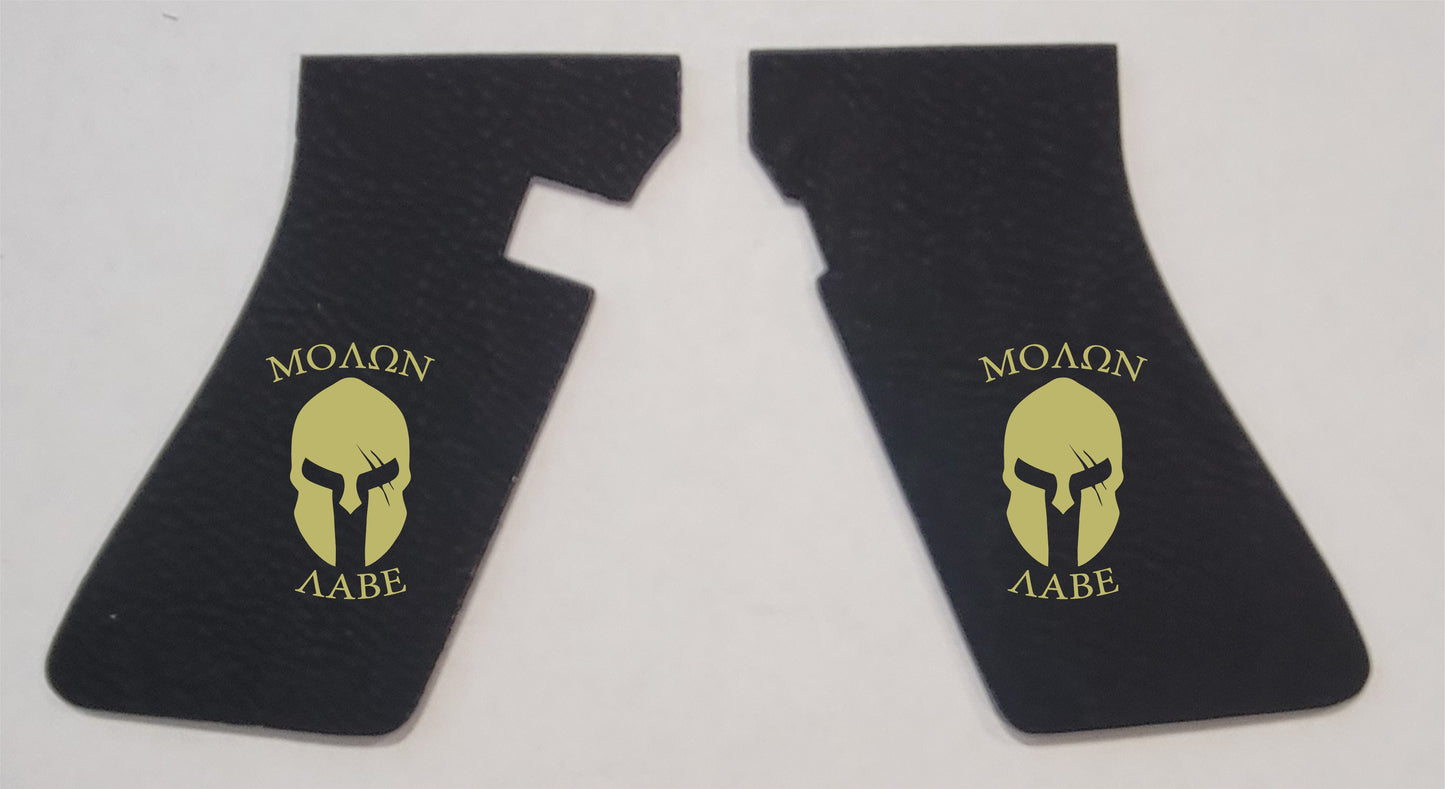 Molon Labe Helmet Face Handgun Grip