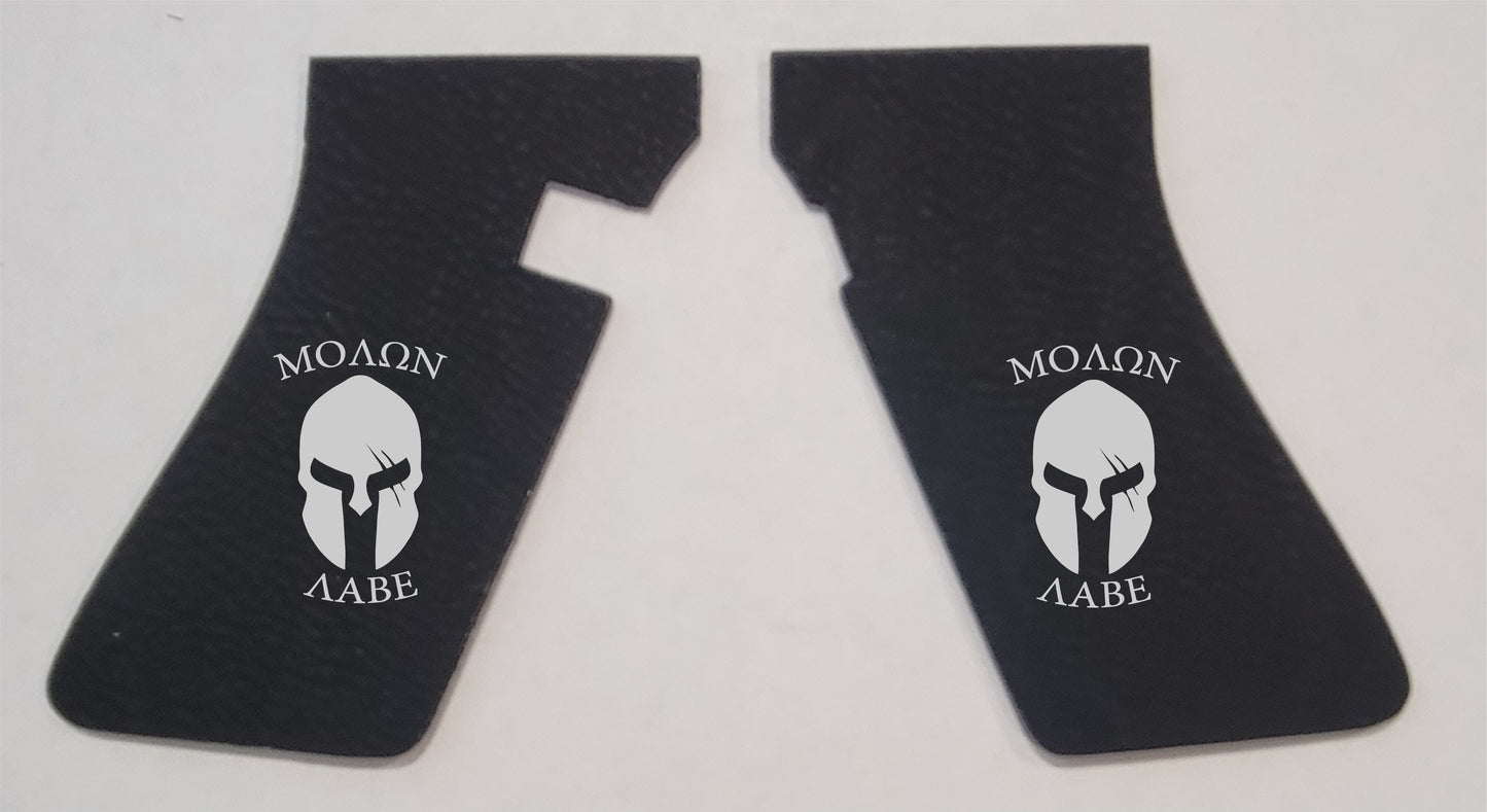 Molon Labe Helmet Face Handgun Grip