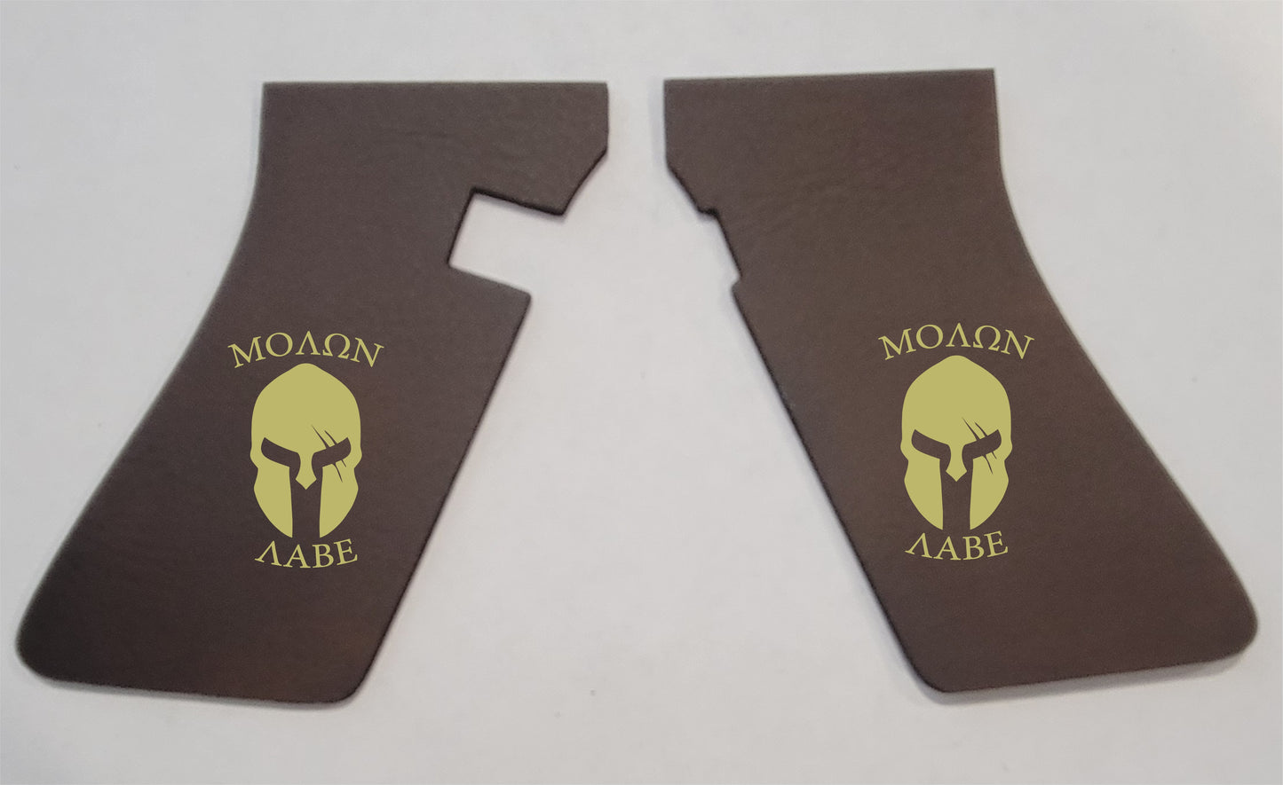 Molon Labe Helmet Face Handgun Grip